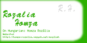 rozalia homza business card